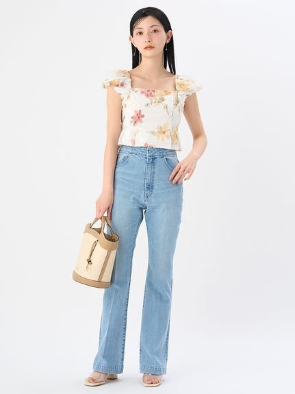 CELFORD｜ハイウエストフレアデニムパンツ | Rakuten Fashion(楽天