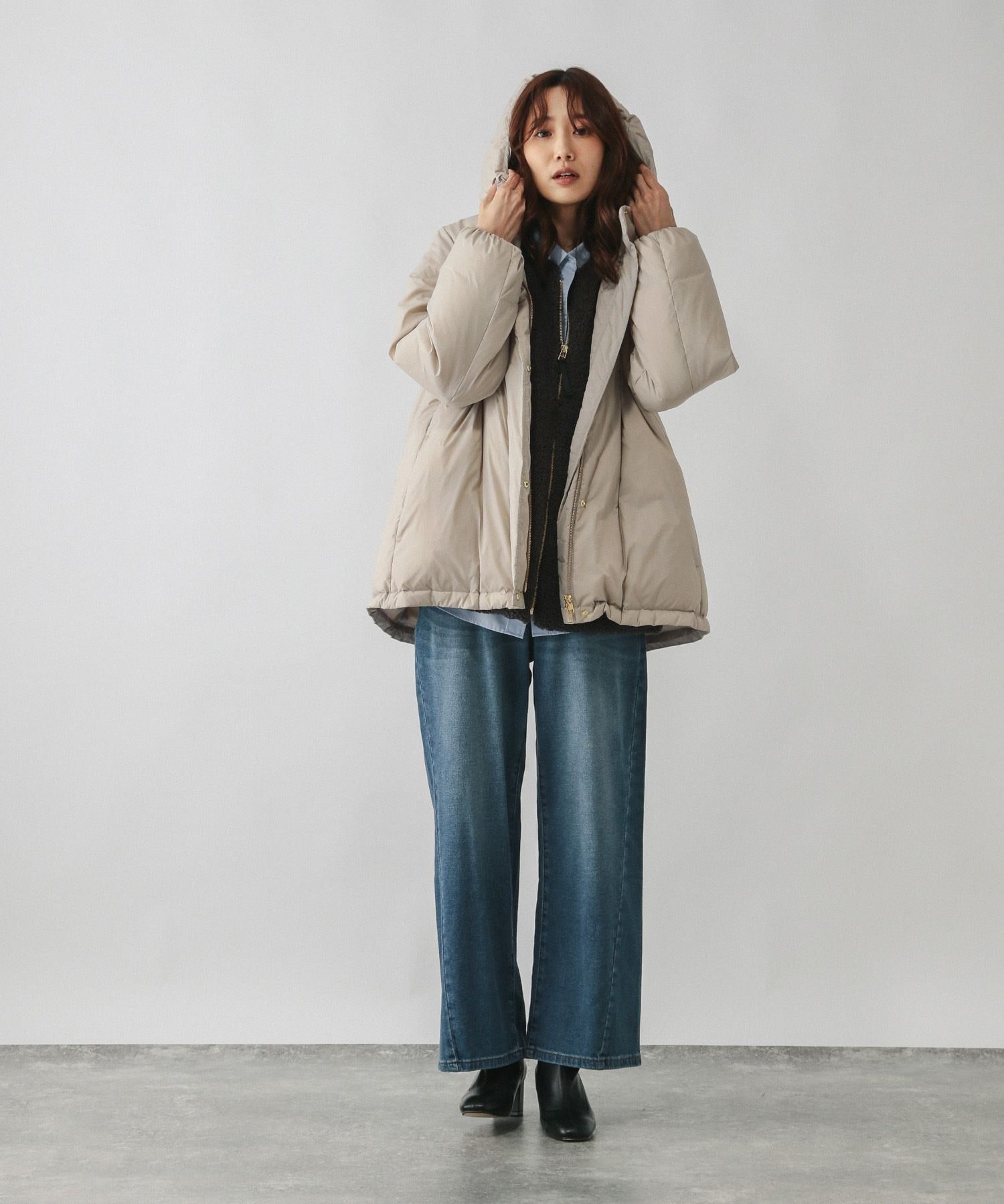 GLOBAL WORK｜エアリュクスダウンフードブルゾン/495695 | Rakuten