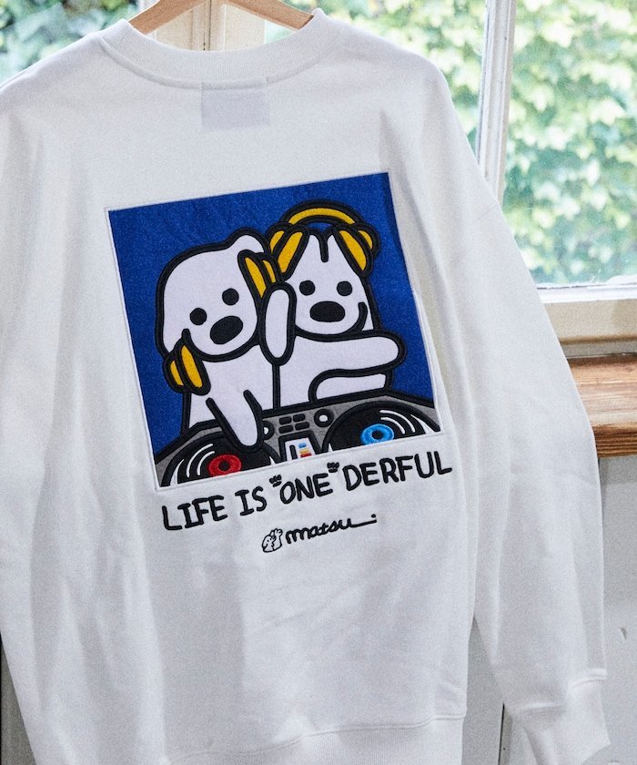 FREAK'S STORE｜別注 「DJ」バックフェルト刺繍 クルーネック
