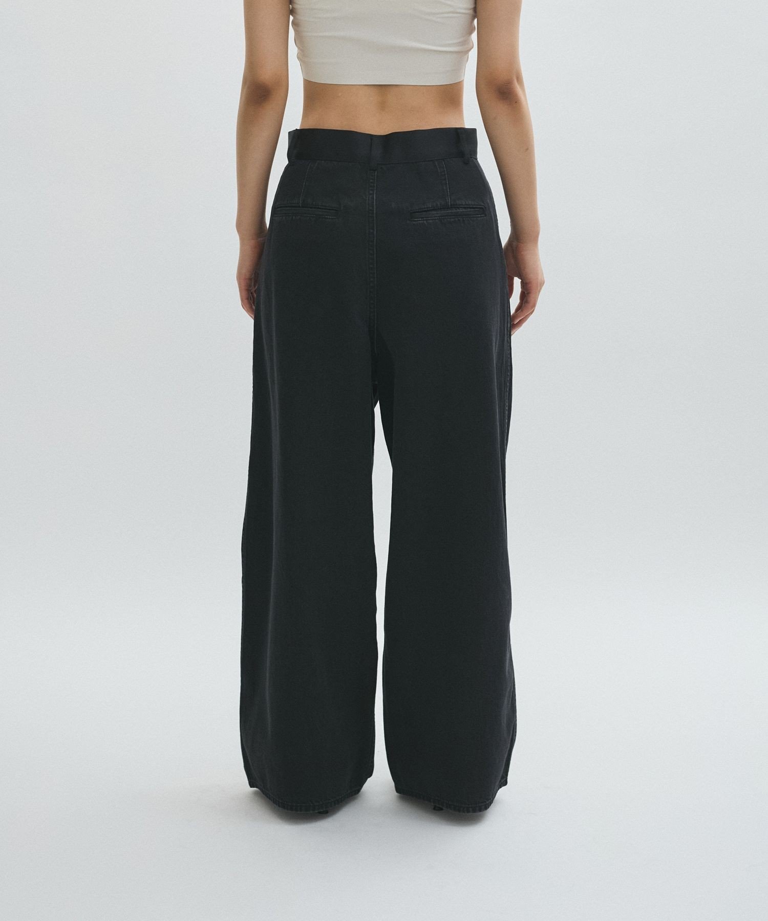 ADAM ET ROPE'｜【EMOELLE】・【サステナブル】ドレスデニムパンツ