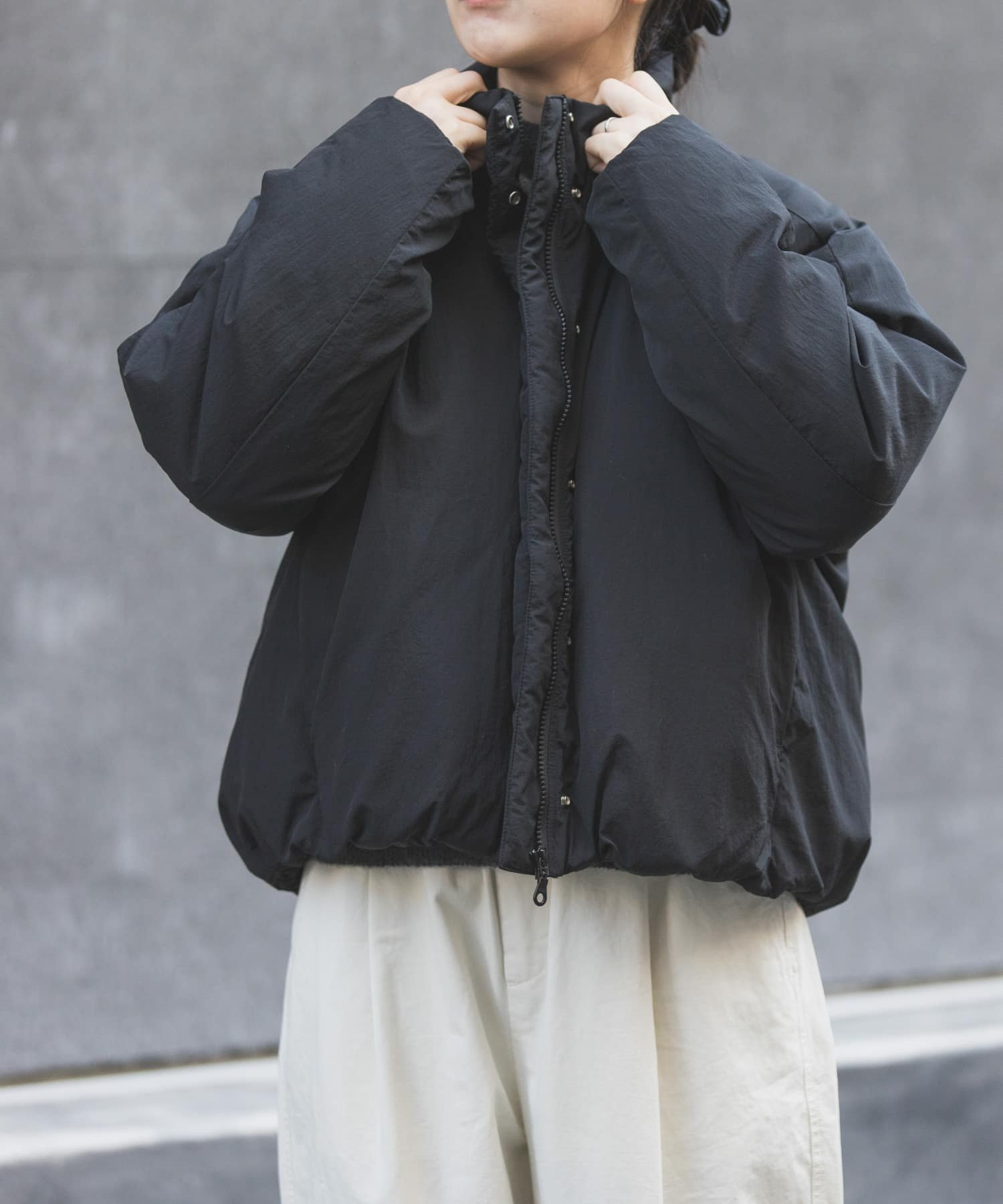 URBAN RESEARCH DOORS｜FORK&SPOON スタンドカラーダウンブルゾン