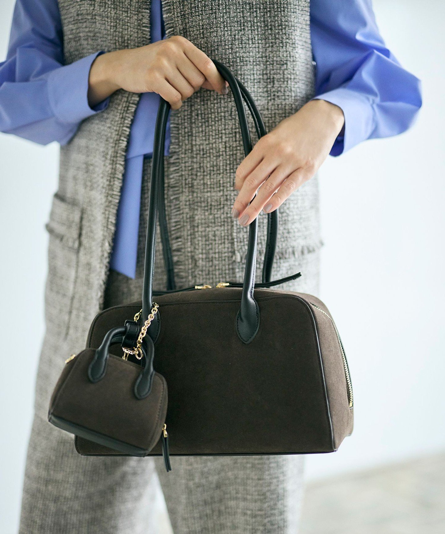 Gready Brilliant｜Gready Brilliant/(W)スエード×レザーボストン