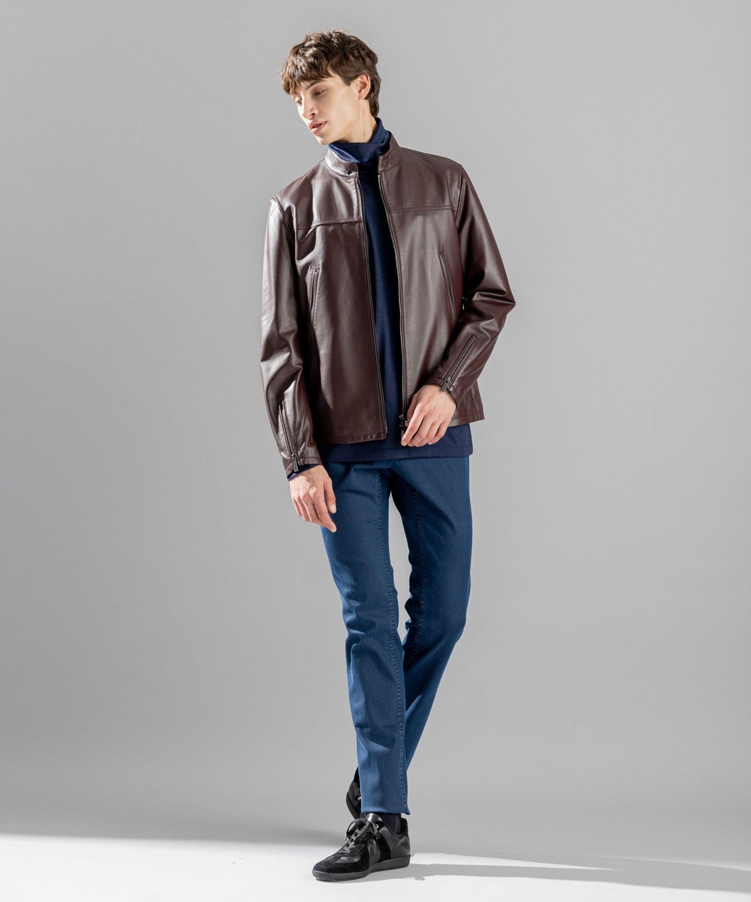 JOSEPH HOMME｜ライトラムナッパレザー シングルライダース | Rakuten