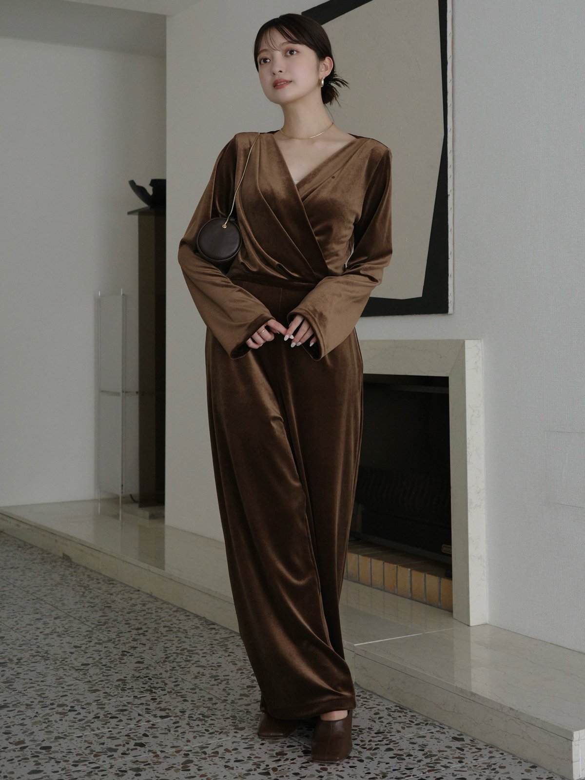 anuans｜ベロアカットオールインワン | Rakuten Fashion(楽天