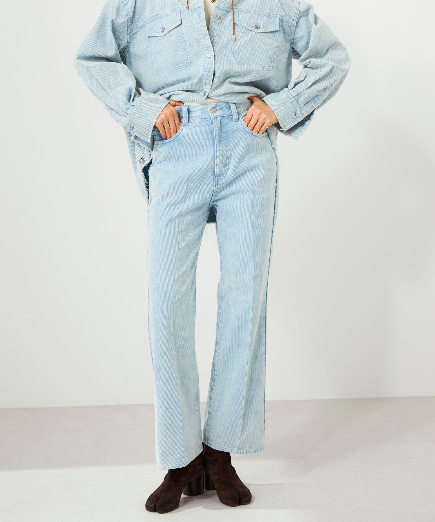 NOLLEY'S｜【RM denim】センタープレスハイウエストパンツ | Rakuten