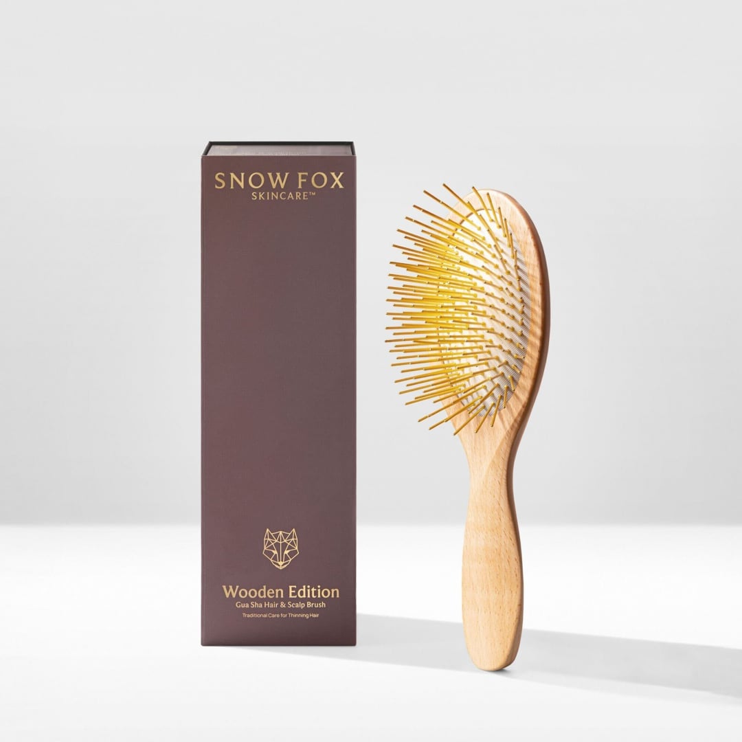SNOW FOX SKINCARE｜プレミアム FOX カッサ ウッド ヘアブラシ