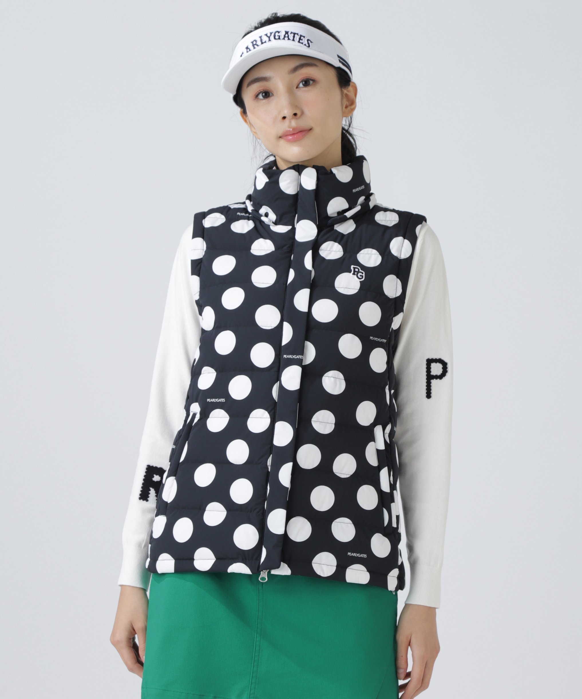 PEARLY GATES｜NYストレッチタフタフーディダウンジャケット <ランダム