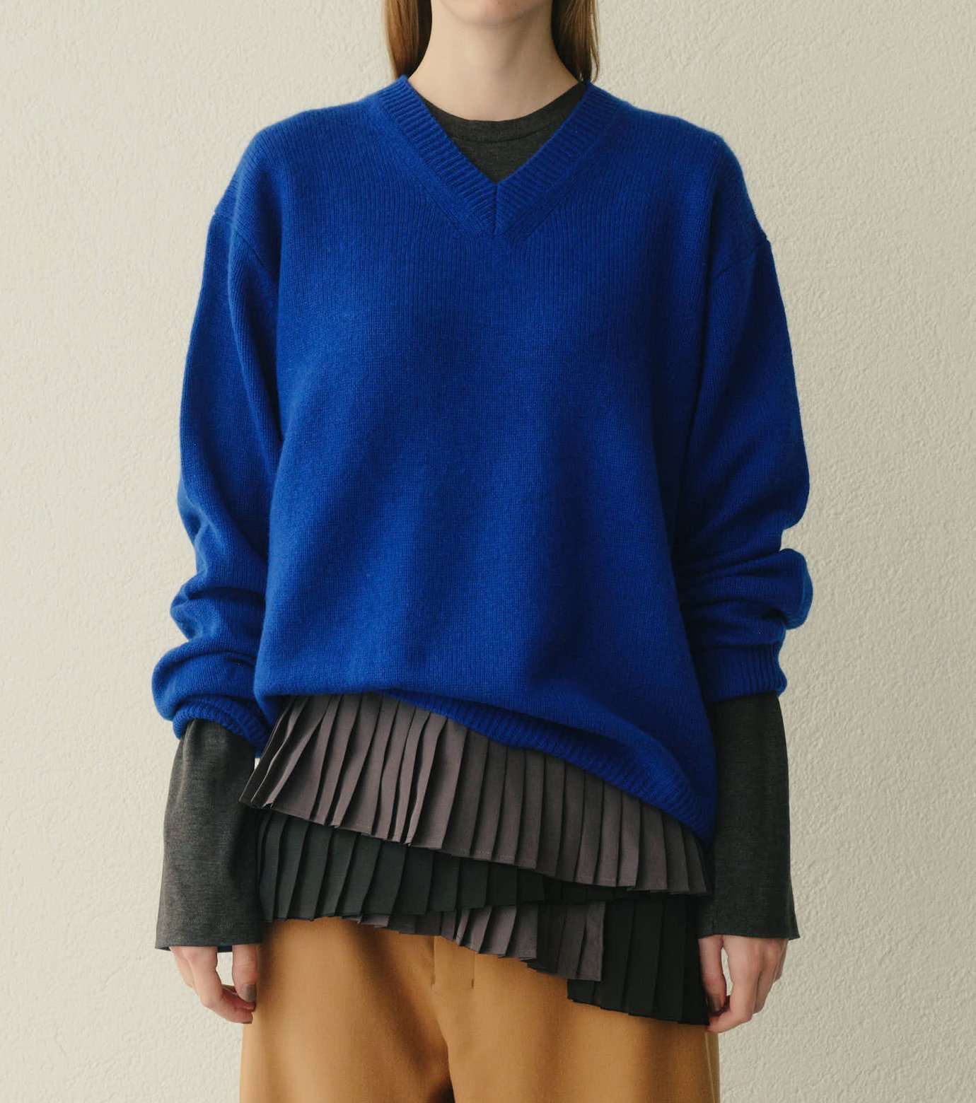 LE CIEL BLEU｜Vネックニットプルオーバー / V-Neck Knit Pullover