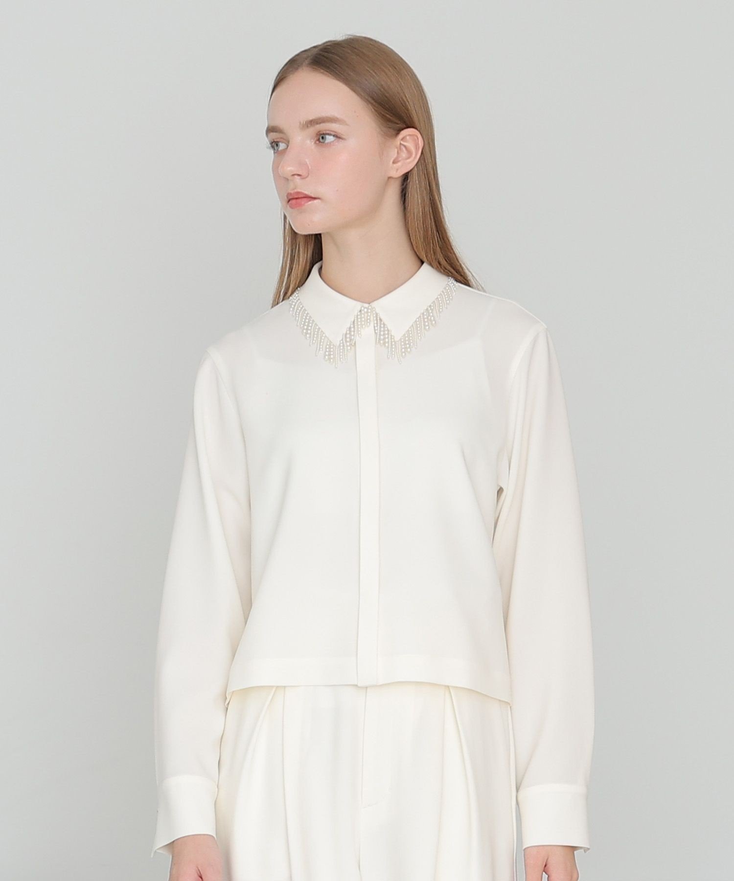 ANAYI｜【セットアップ対応商品】ダブルクロスフリンジビジュー