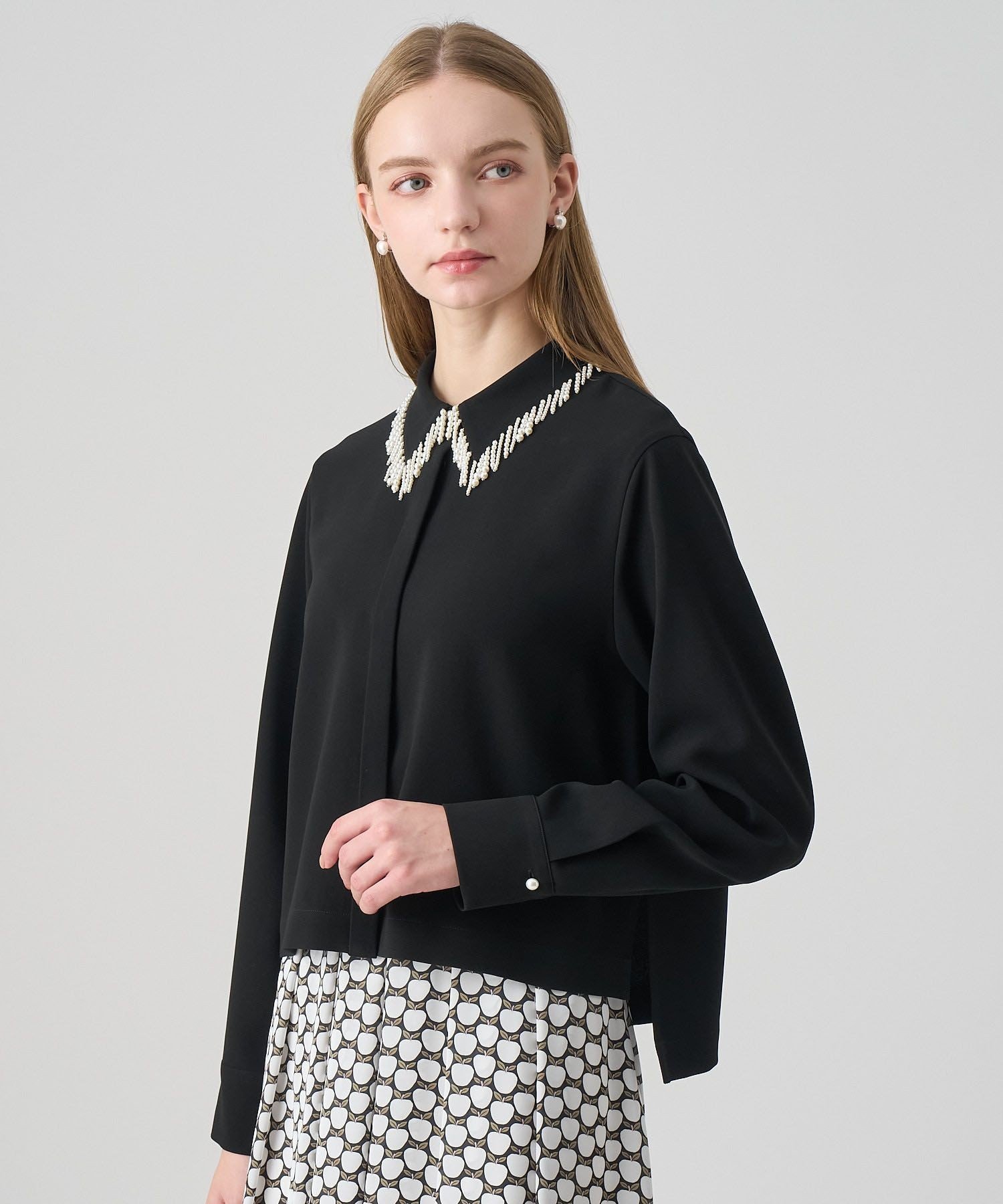 ANAYI｜【セットアップ対応商品】ダブルクロスフリンジビジュー