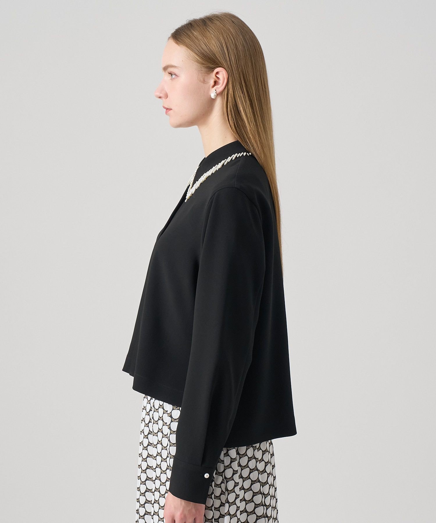 ANAYI｜【セットアップ対応商品】ダブルクロスフリンジビジュー