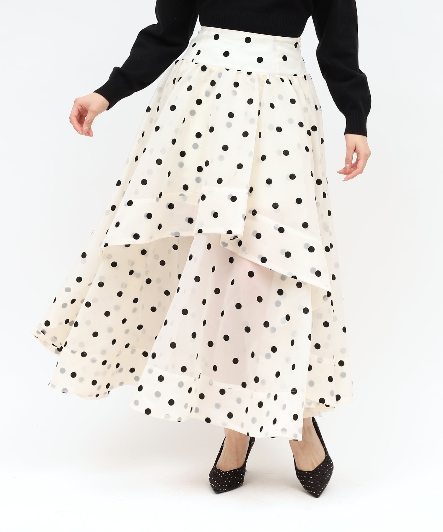 ROYAL PARTY｜シアードットフレアスカート | Rakuten Fashion(楽天