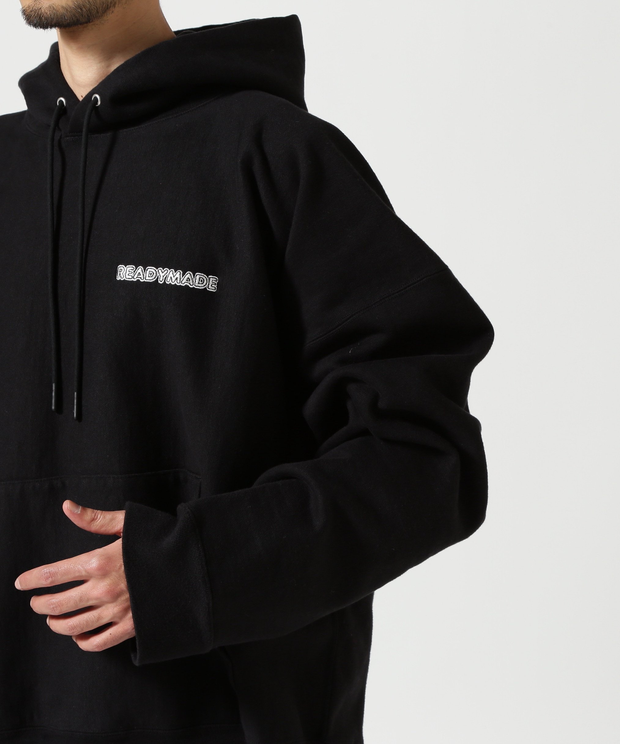 ROYAL FLASH｜READYMADE/レディーメイド/BIG HOODIE LOGO/BLACK