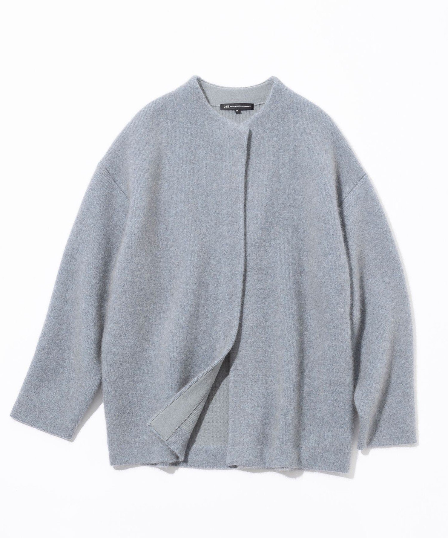 23区｜【見上愛さん着用】ラクーンブレンドダブルフェイス ニット