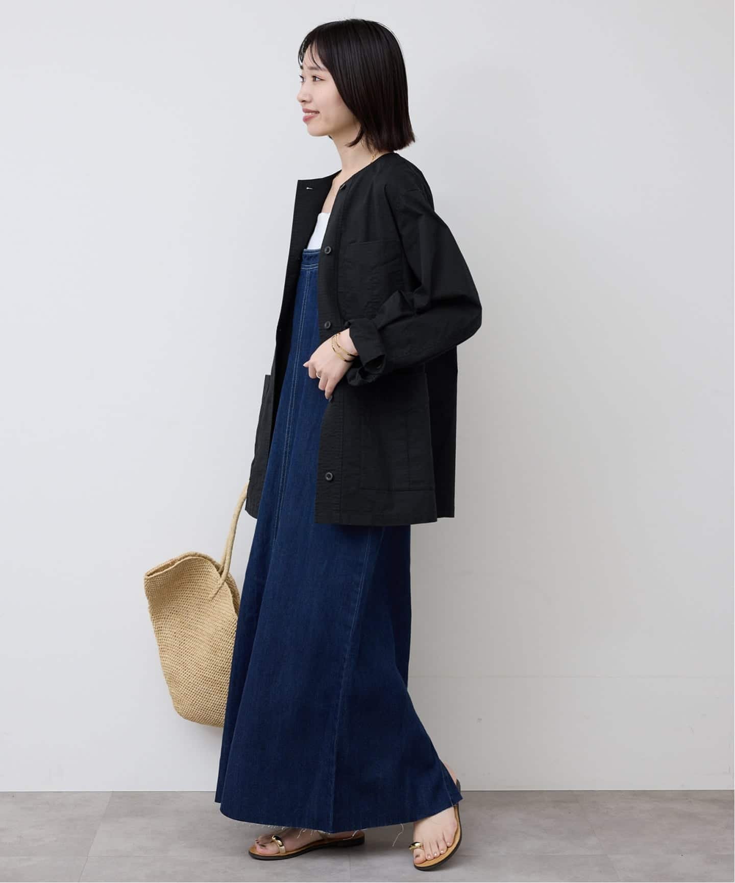 SLOBE IENA｜《追加予約》ノーカラーサファリブルゾン | Rakuten