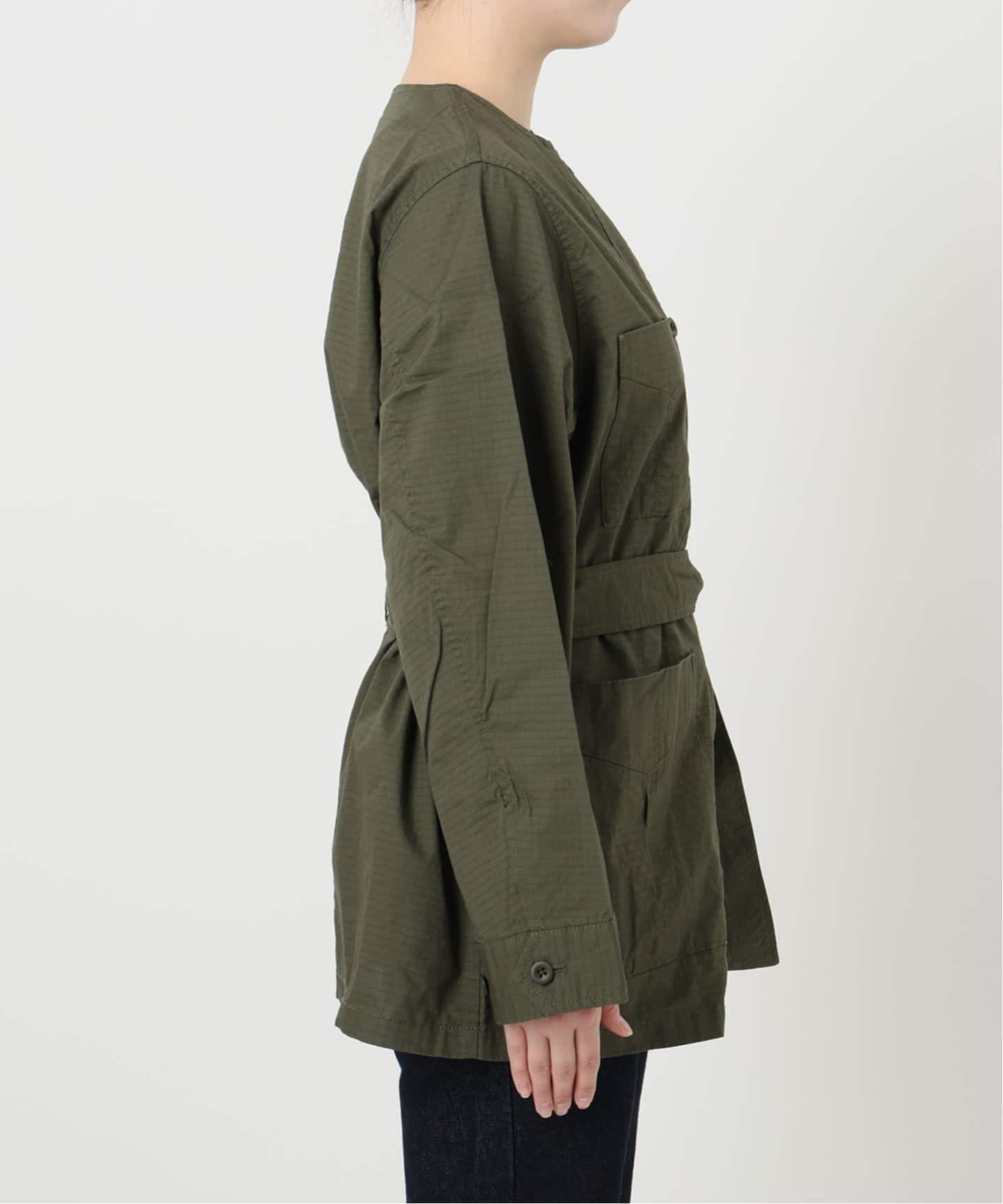 SLOBE IENA｜《追加予約》ノーカラーサファリブルゾン | Rakuten