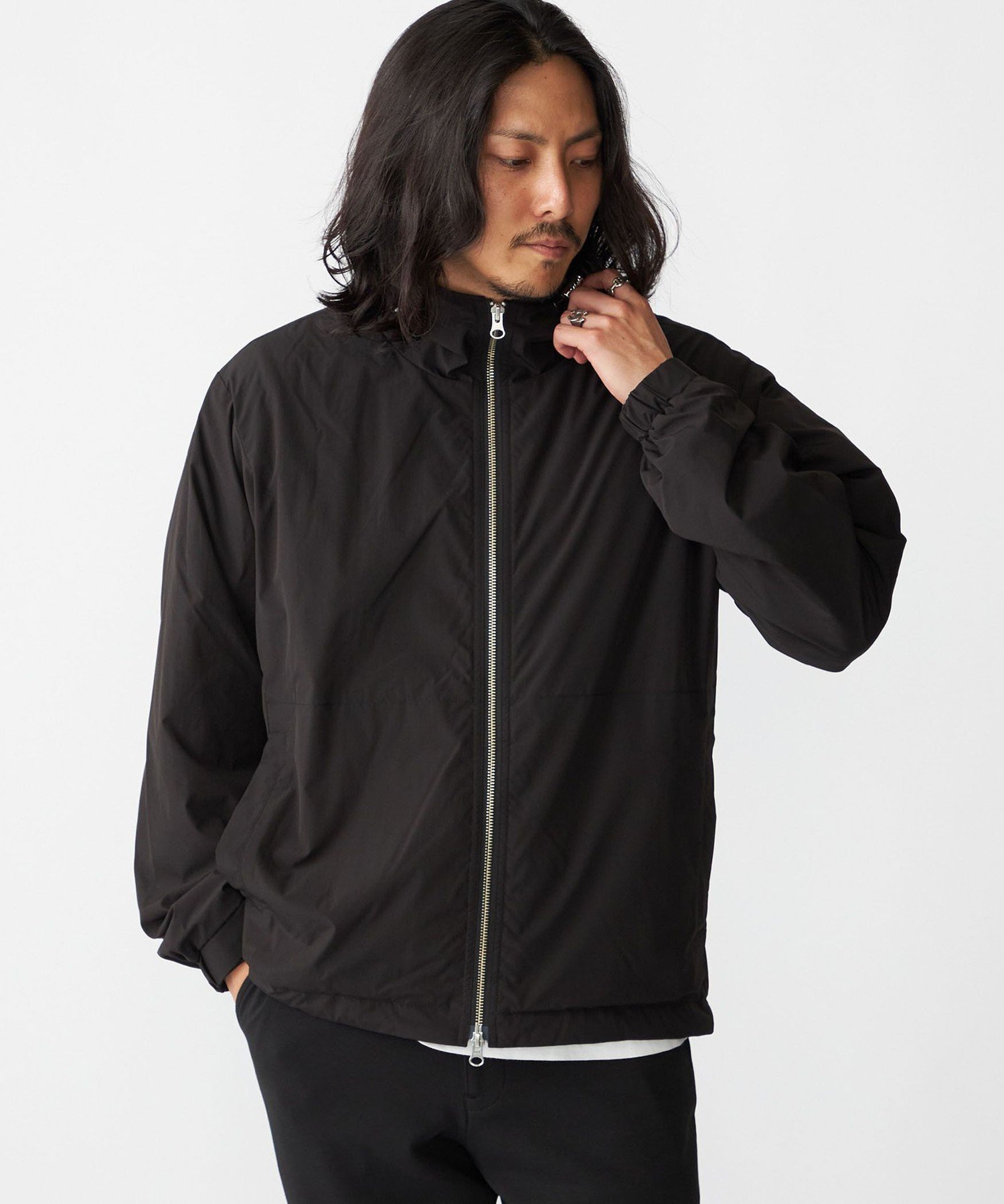 SHIPS:<手洗い可能>フーデッド パーカー ブルゾン、新品未使用 シップス SHIPS SHIPS:〈手洗い可能〉Octa(R)CPCP(R) フーデッド