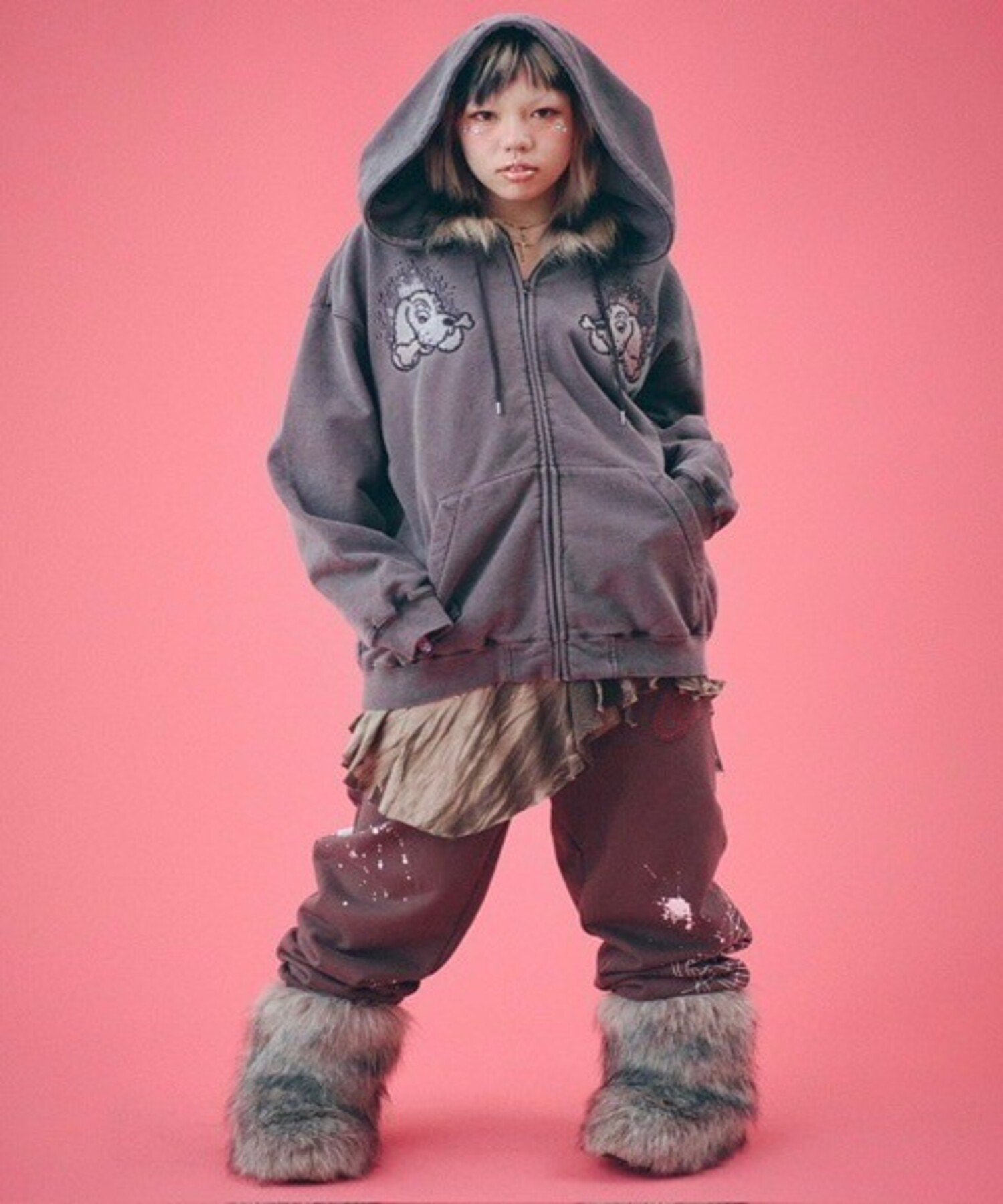 Never mind the XU / Chikashitsu+｜【GALFY】ガルクエジップパーカー