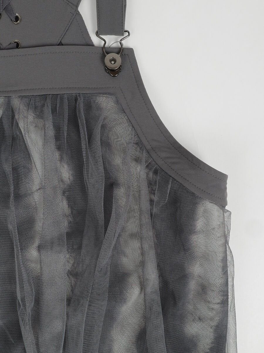 LASUD｜柄レイヤードシアージャンパースカート | Rakuten Fashion(楽天