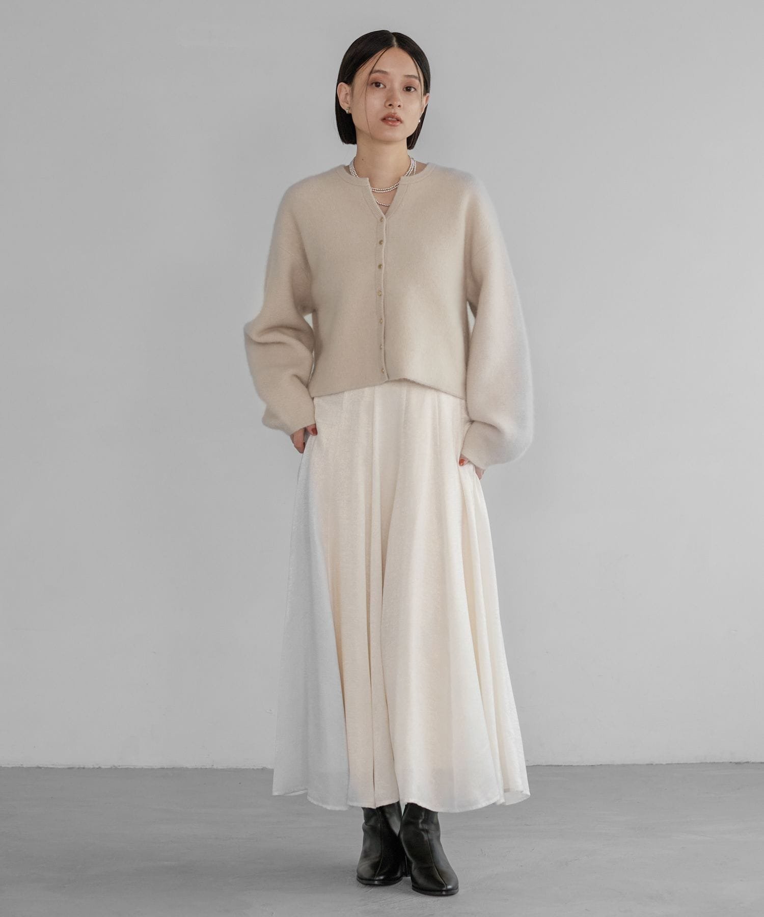 A part by｜ハクプリントキリカエフレアスカート | Rakuten Fashion