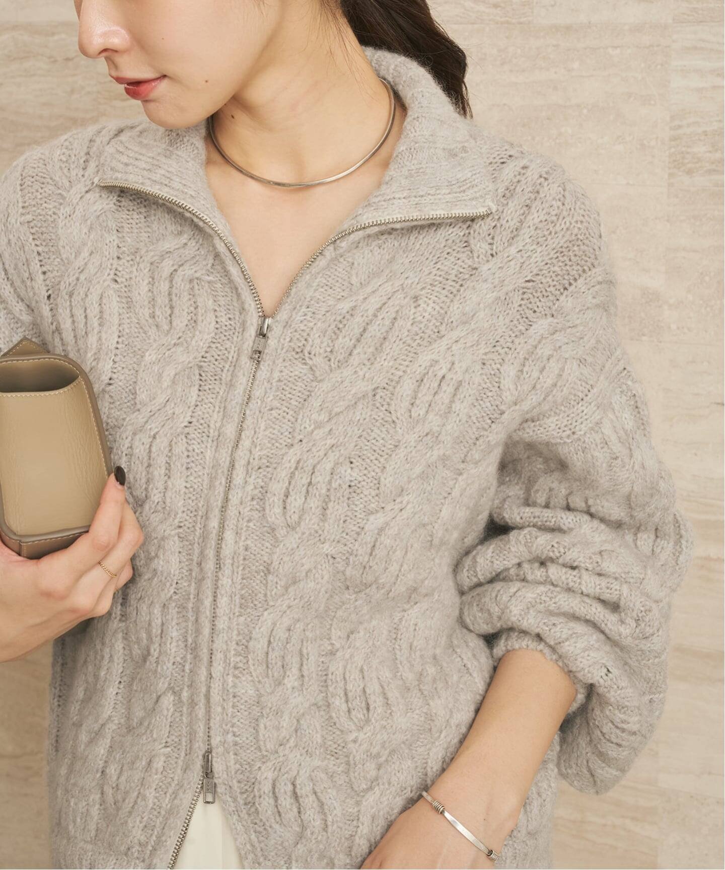 plage｜les Tendre alan zip UP ニット | Rakuten Fashion(楽天