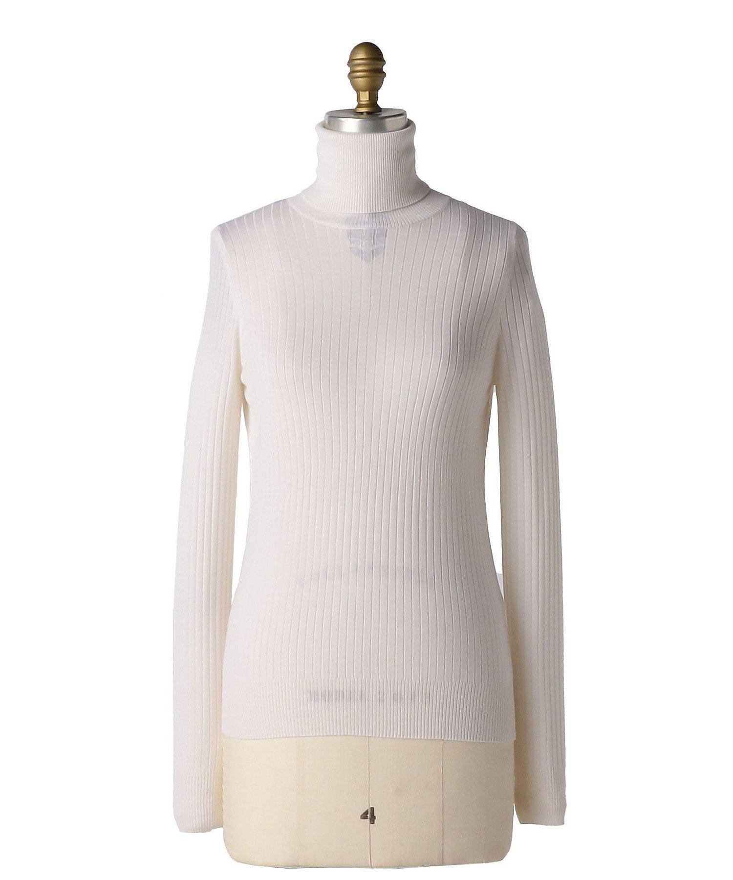 Drawer｜18G カシミヤシルクリブタートルニット | Rakuten Fashion