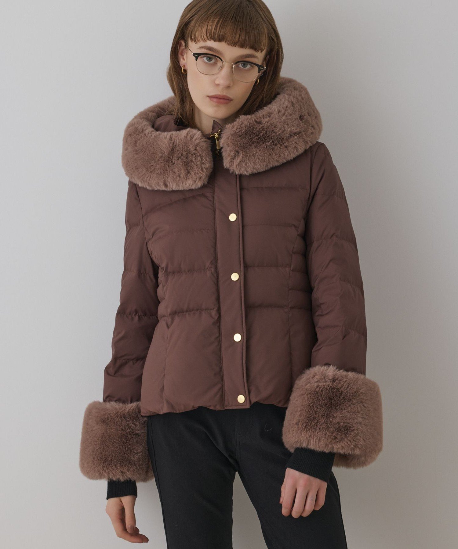 GRACE CONTINENTAL｜エコファーショートダウンジャケット | Rakuten