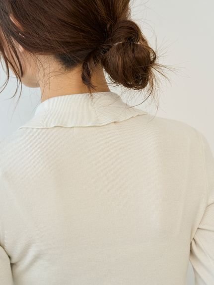 SNIDEL｜Sustainableレイヤードラッフルニットプルオーバー | Rakuten