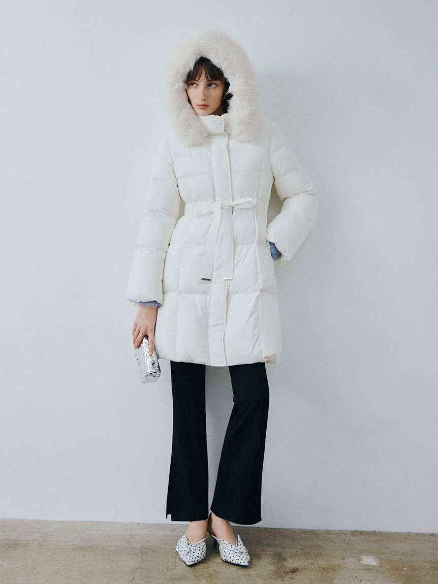 FRAY I.D｜フードファーロングダウンコート | Rakuten Fashion(楽天