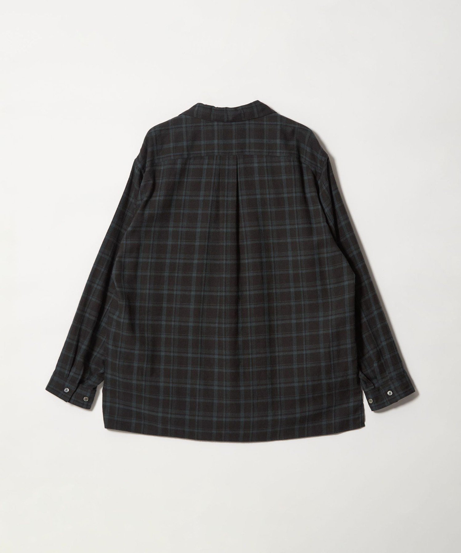 ＜Steven Alan＞ネル マドラスチェック オープンカラー シャツ BOX BEAUTY&YOUTH UNITED ARROWS｜<Steven Alan> ネル マドラスチェック