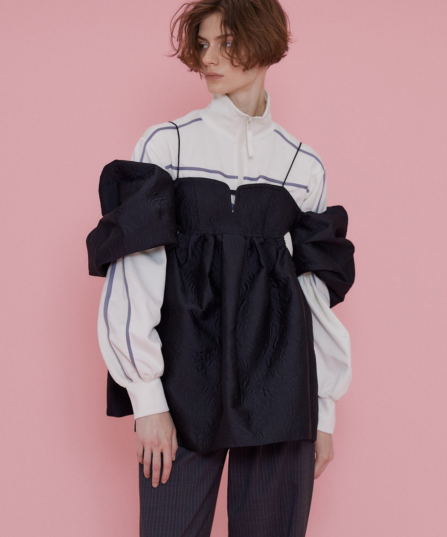 MAISON SPECIAL キルティングペプラムトップ メゾンスペシャル