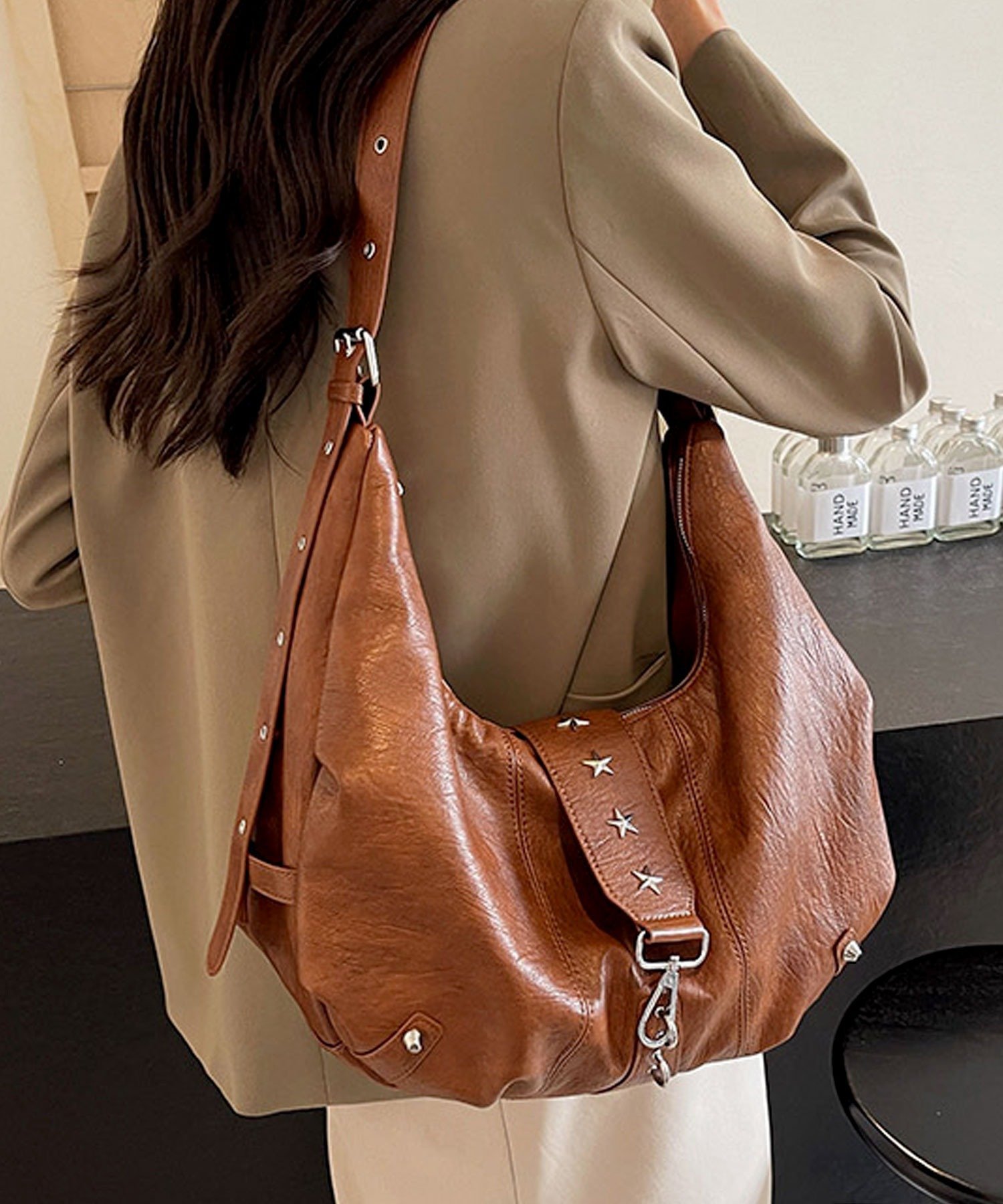 florist｜2WAY スタッズベルトY2Kアイレットショルダーバッグ/トート