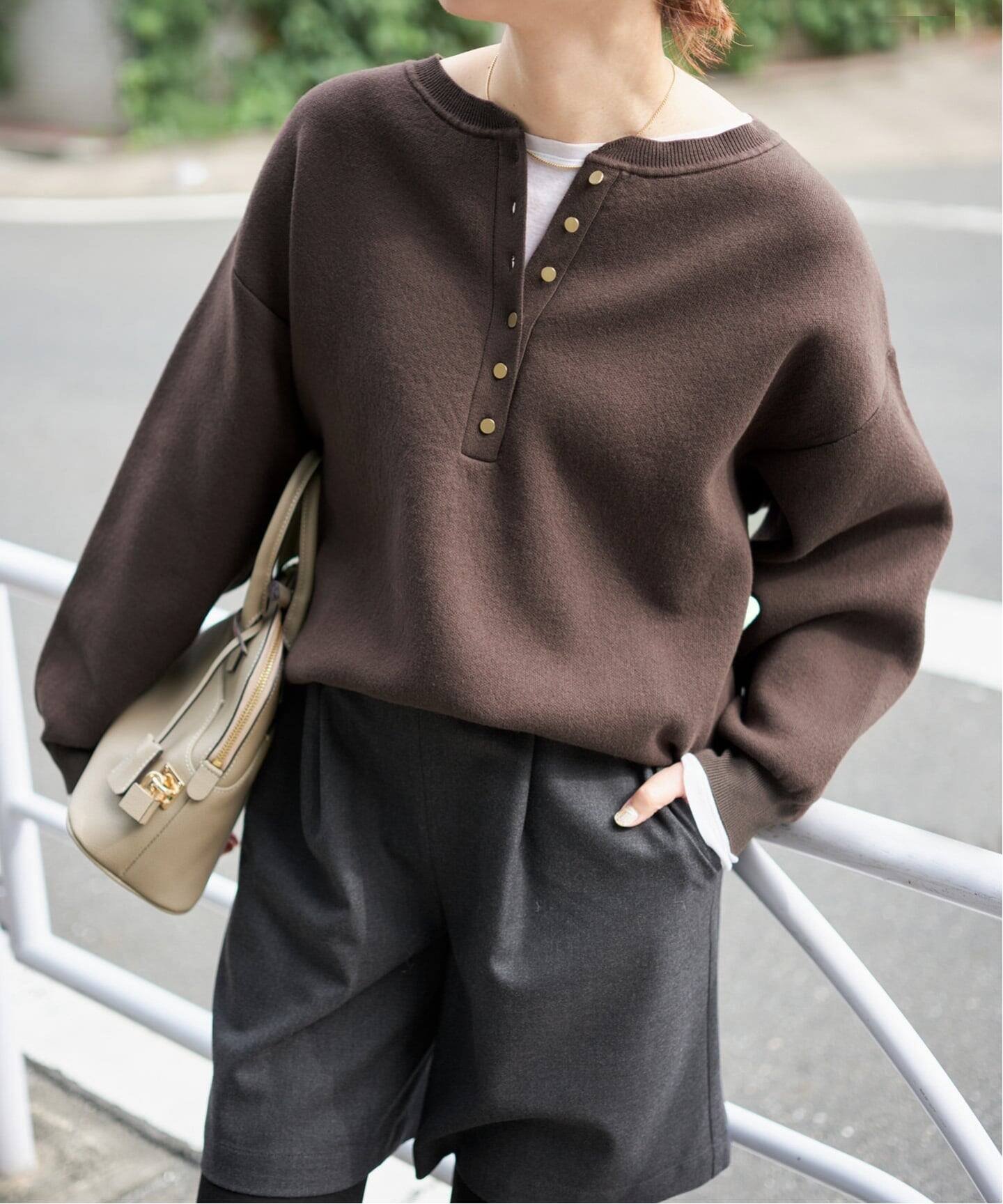 Spick & Span｜《WEB限定カラー有り / 追加3》メタルボタンヘンリー