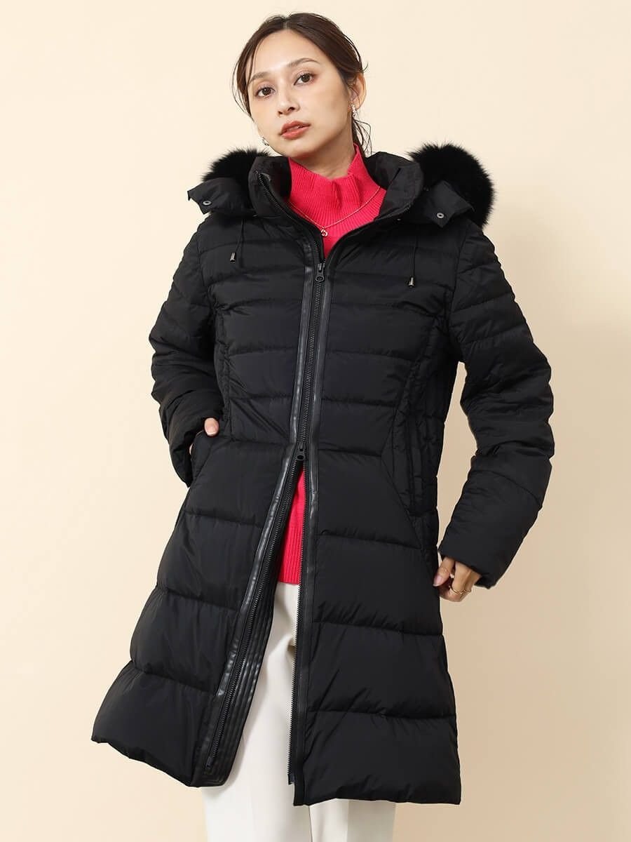 Vin｜フォックスファー付きロングダウンコート | Rakuten Fashion(楽天