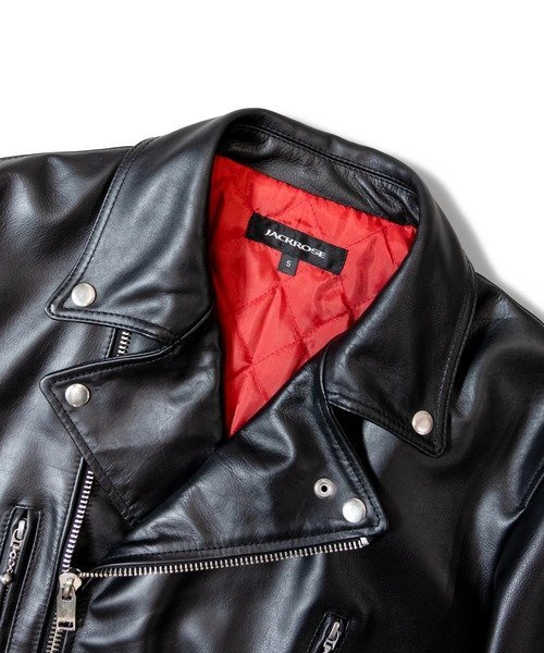 JACKROSE｜JE-BUFFARO CALF LEATHER DOUBLE RIDERS JACKET 2025(MENS