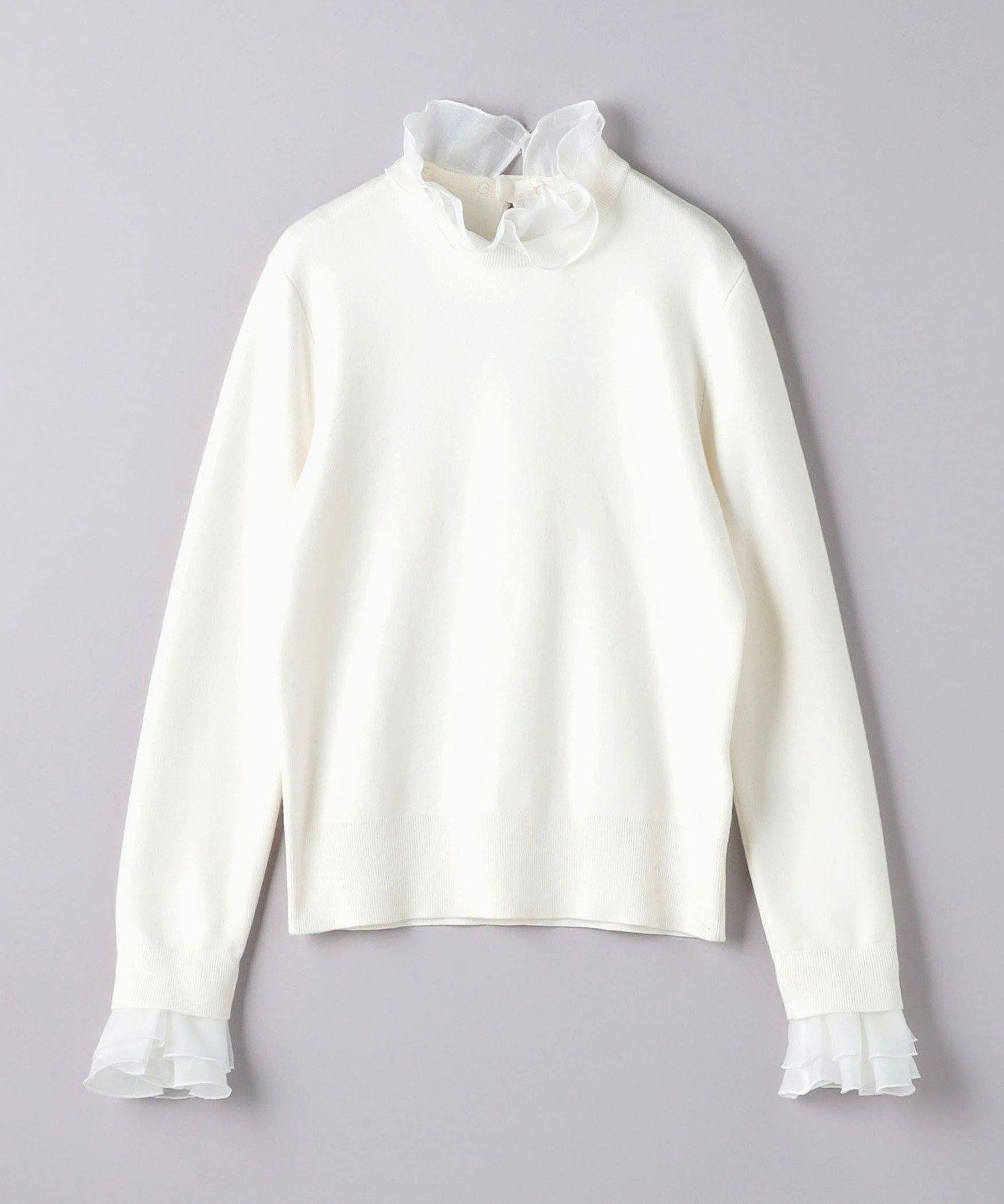 UNITED ARROWS LTD. OUTLET｜オーガンジー ラッフルフリル 4WAY ニット