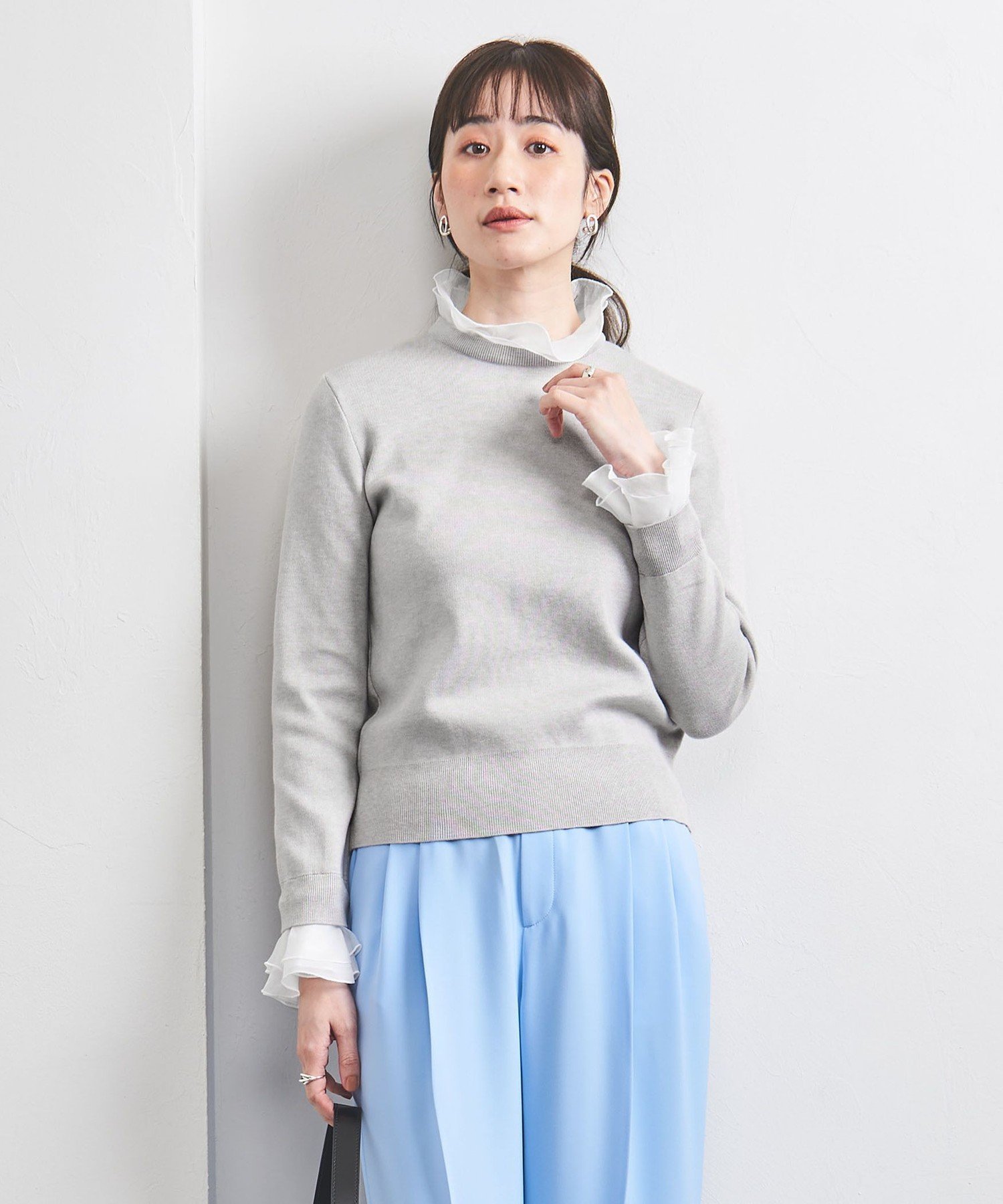 UNITED ARROWS LTD. OUTLET｜オーガンジー ラッフルフリル 4WAY ニット