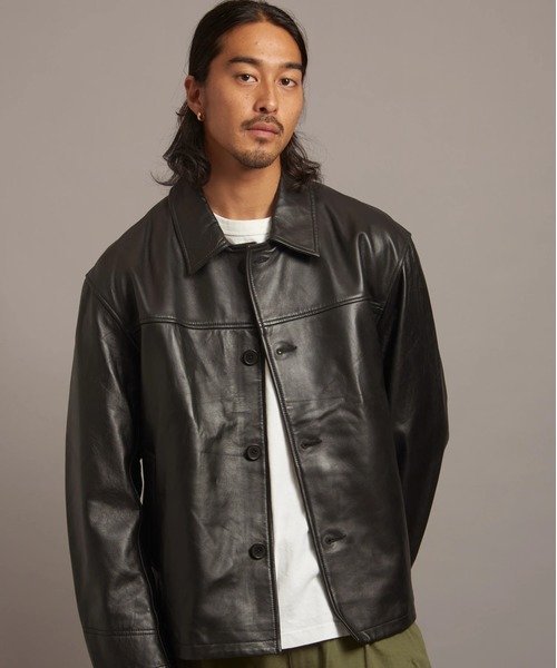 JACKROSE｜【SKOOKUM×JACKROSE】 LAMB LEATHER CAR COAT 2025(MENS