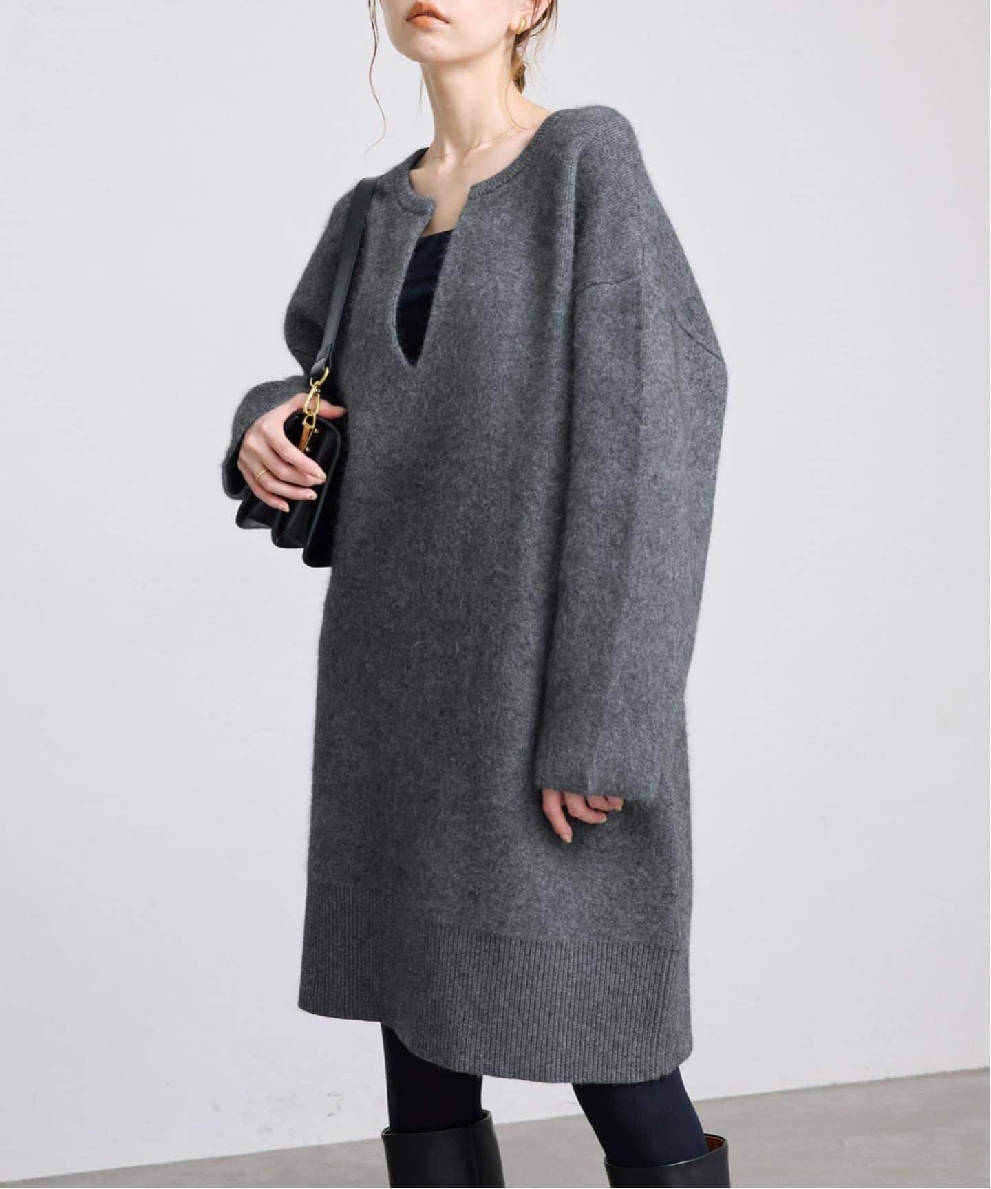 SLOBE IENA｜《追加》ウォッシャブルファーリーミニワンピース