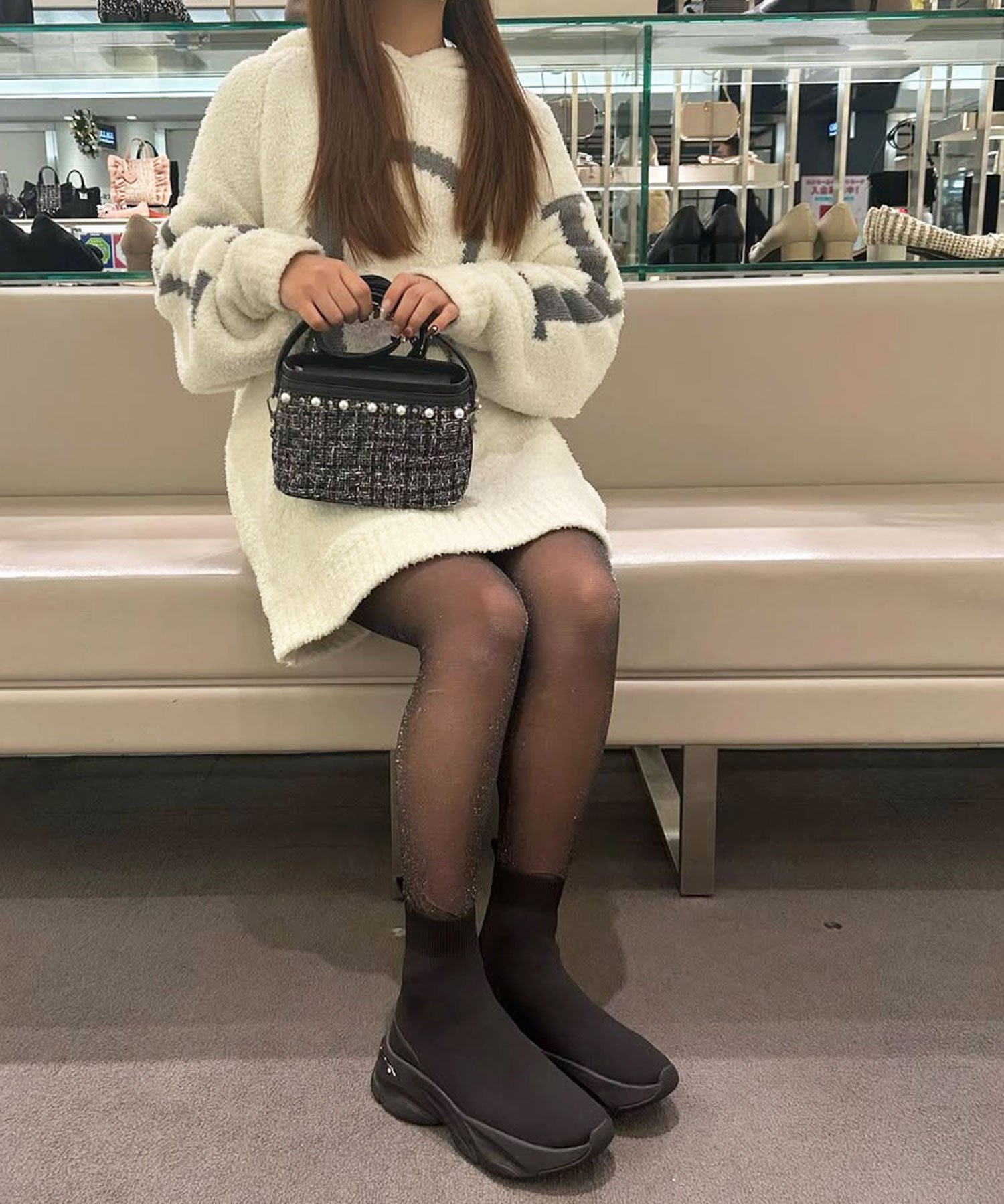 diana｜【撥水加工】軽量ニットソックススニーカー | Rakuten Fashion