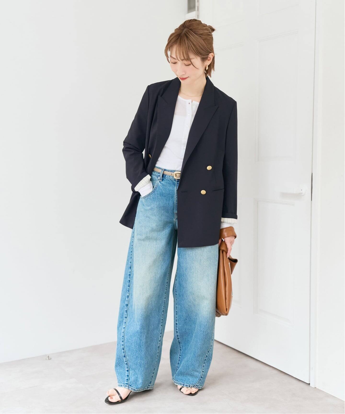 Spick & Span｜《新色有り / 追加》プレーンウィーブダブルブレスト