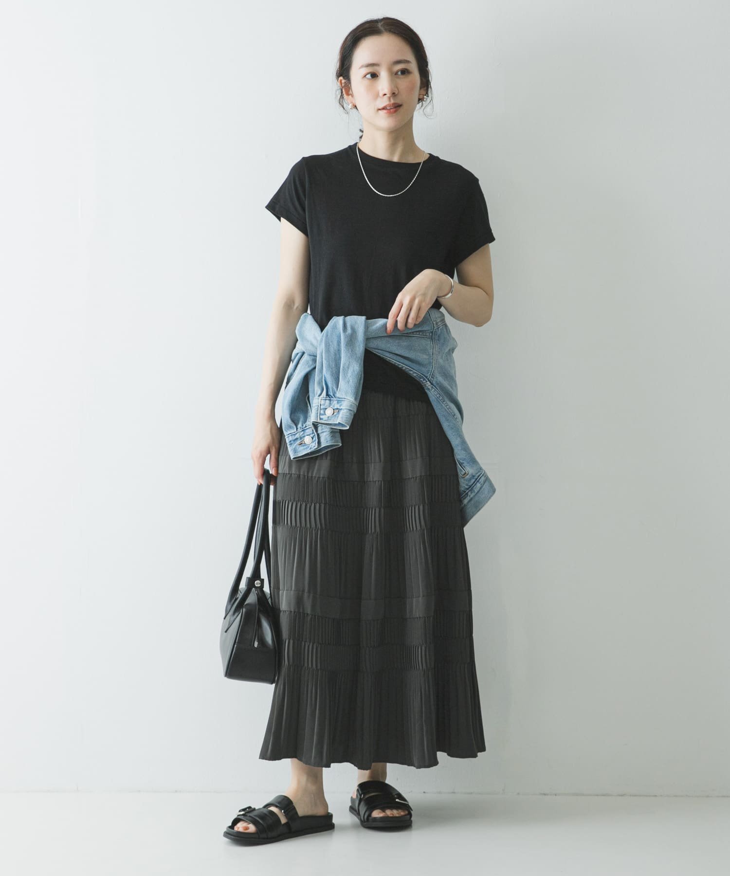 URBAN RESEARCH｜プリーツティアードスカート | Rakuten Fashion(楽天