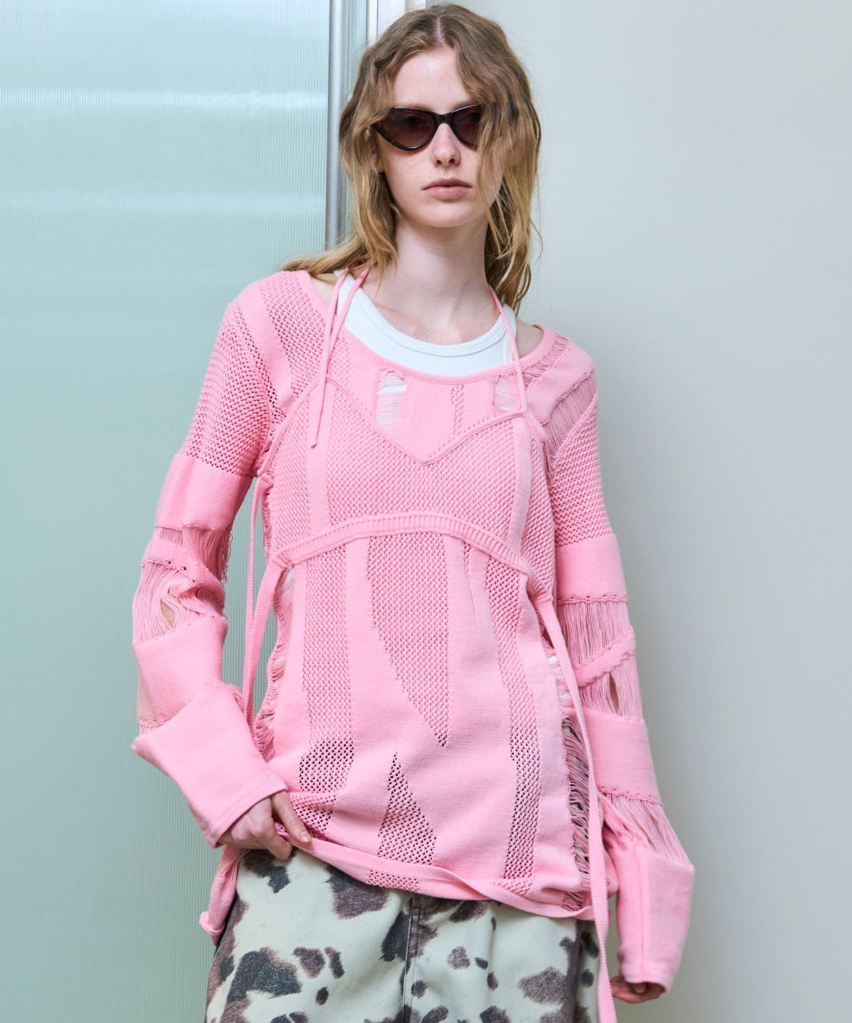 MAISON SPECIAL｜Random Mesh Knit Tops | Rakuten Fashion(楽天