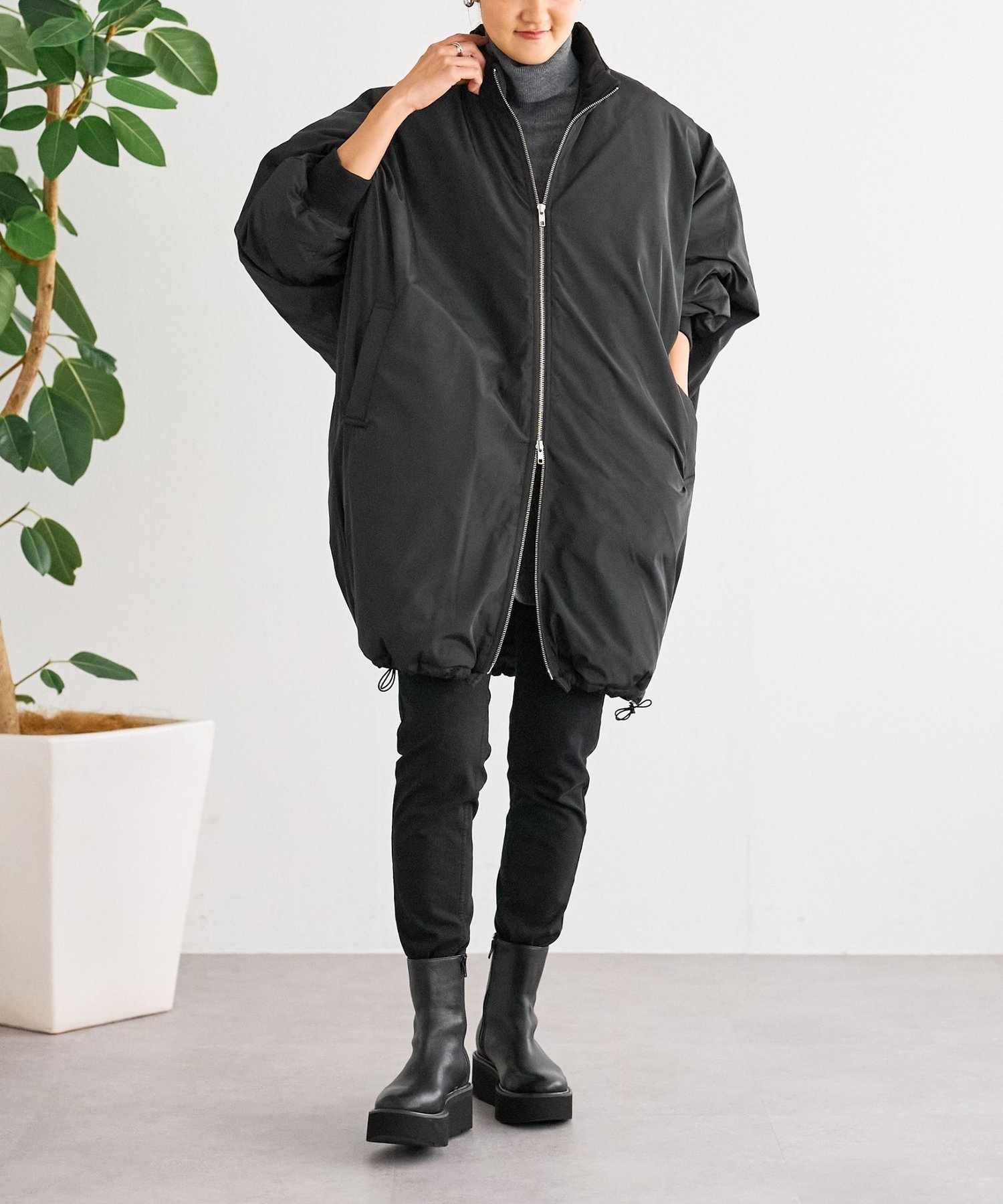 BEARDSLEY｜中綿BIGポンチョコート | Rakuten Fashion(楽天