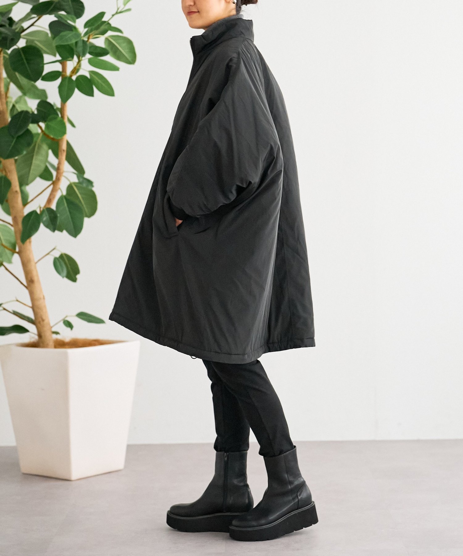 BEARDSLEY｜中綿BIGポンチョコート | Rakuten Fashion(楽天