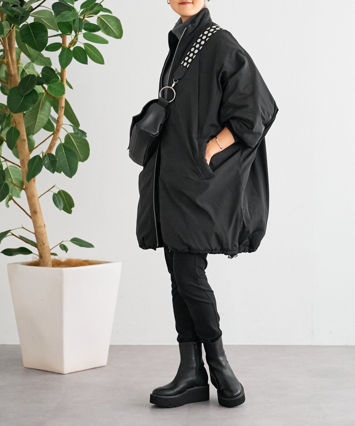 BEARDSLEY｜中綿BIGポンチョコート | Rakuten Fashion(楽天