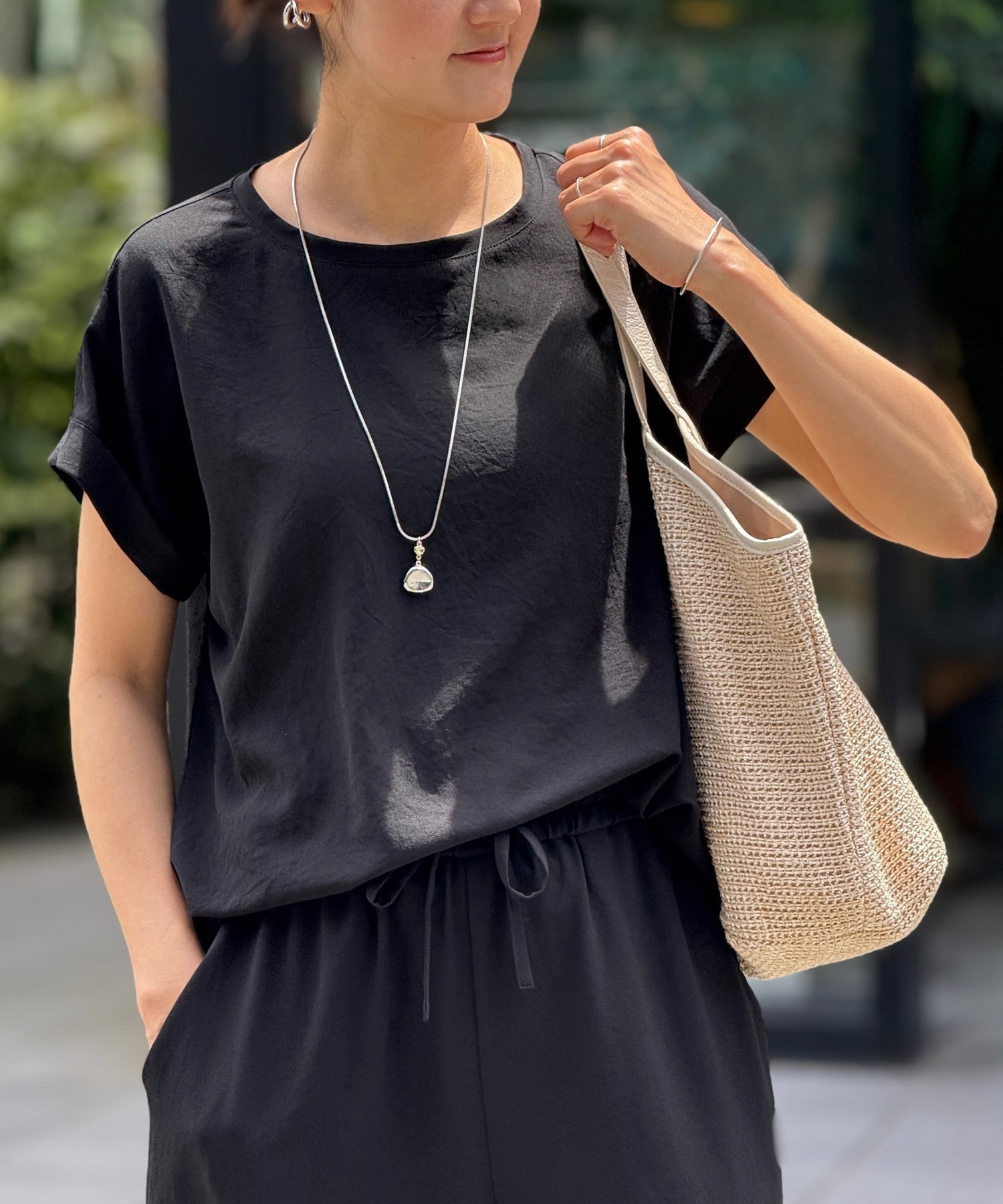 BEARDSLEY｜ストレッチジョーゼットブラウス | Rakuten Fashion(楽天