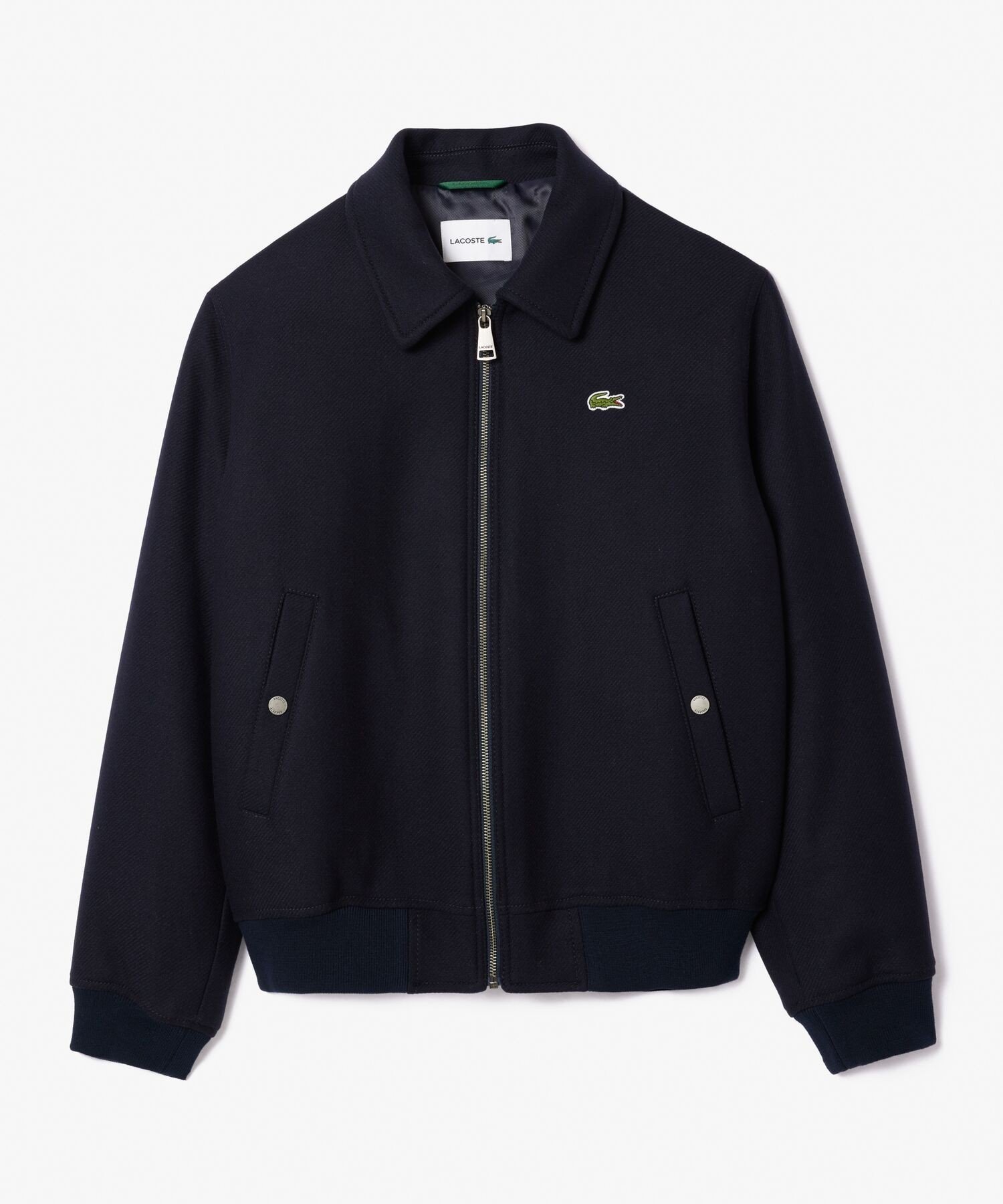 新品LACOSTE中綿 ウールジャケット サイズ48 新品LACOSTE中綿 ウール