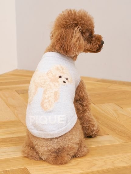 gelato pique｜【CAT&DOG】スムーズィートイプードル柄ジャガードプル