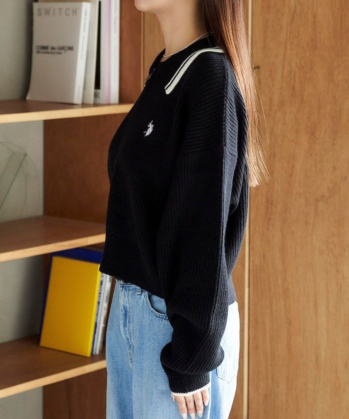 FREAK'S STORE｜襟ライン入り ドライバーズニット 限定展開 25AW